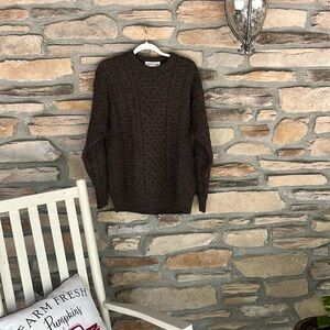 100% wool fisherman’s gray Orvis sweater